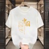 Factory Wholesale Summer Mens Tshirt Short Sleeve National Fashion Printed Solid Color Top Versatile Simple Trendy Top Tshirt Factory Wholesale Summer Mens Tshirt Short Sleeve National Fashion Printed Solid Color Top Versatile Simple Trendy Top Tshirt